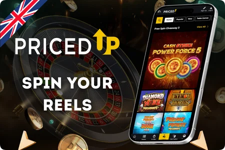PricedUp free spins promotions including daily spins and Slots Club for UK players