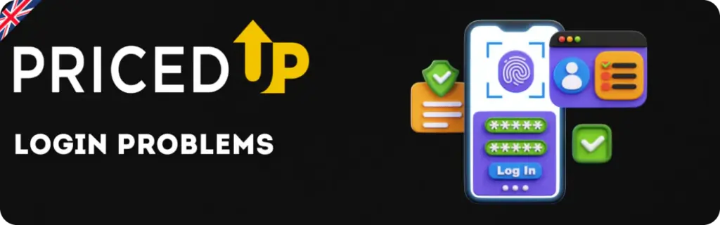 PricedUp Problems in login
